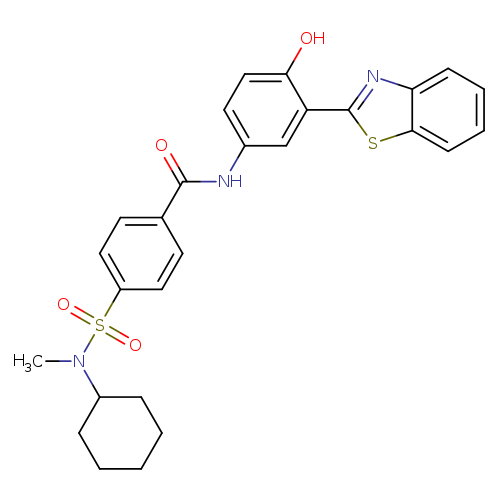 N-[3-(1,3-benzothiazol-2-yl)-4-hydroxyphenyl]-4-[cyclohexyl(methyl)sulfamoyl]benzamide