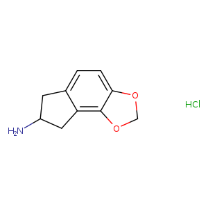 7,8-dihydro-6H-indeno[4,5-d]-1,3-dioxol-7-amine,monohydrochloride