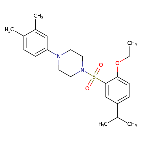 1-(3,4-dimethylphenyl)-4-[2-ethoxy-5-(propan-2-yl)benzenesulfonyl]piperazine