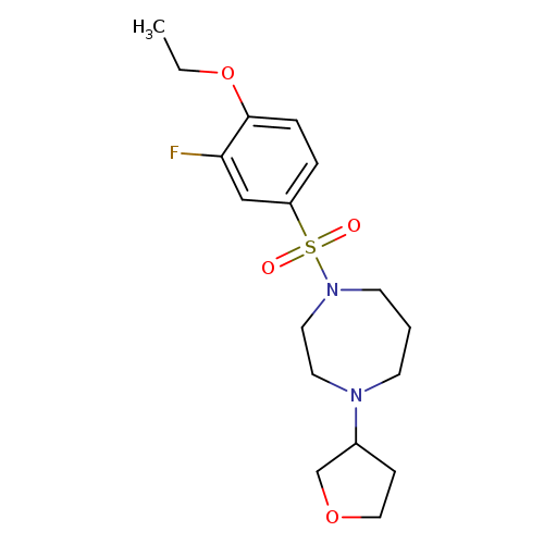 1-(4-ethoxy-3-fluorobenzenesulfonyl)-4-(oxolan-3-yl)-1,4-diazepane