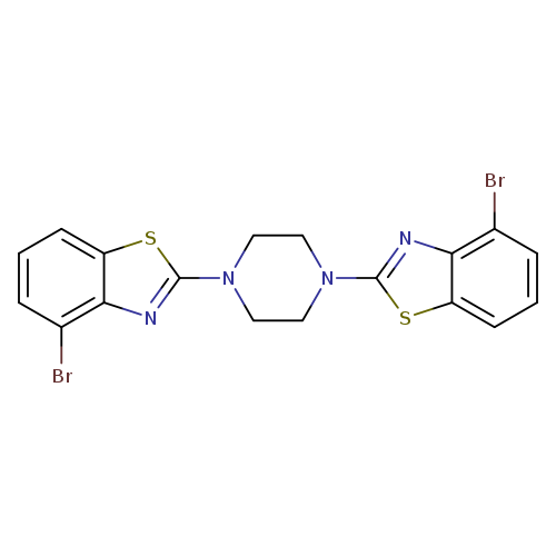 4-bromo-2-[4-(4-bromo-1,3-benzothiazol-2-yl)piperazin-1-yl]-1,3-benzothiazole