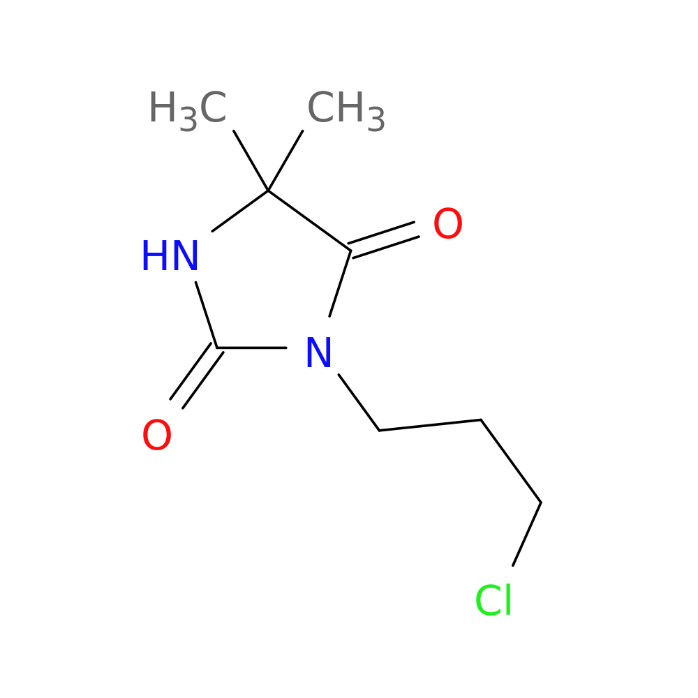 3-(3-chloropropyl)-5,5-dimethylimidazolidine-2,4-dione