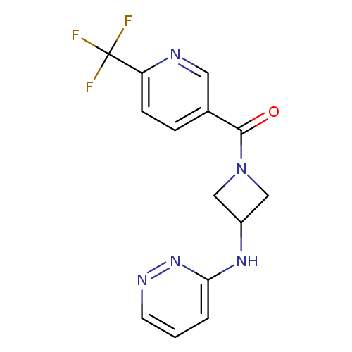 N-{1-[6-(trifluoromethyl)pyridine-3-carbonyl]azetidin-3-yl}pyridazin-3-amine