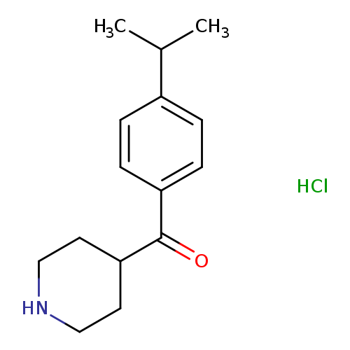 4-[4-(propan-2-yl)benzoyl]piperidine hydrochloride