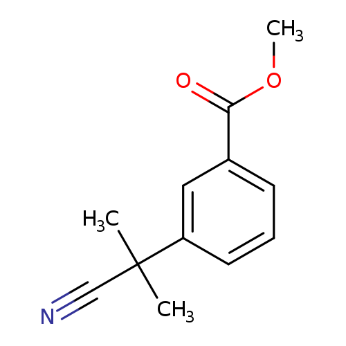 Benzoic acid, 3-(1-cyano-1-methylethyl)-, methyl ester
