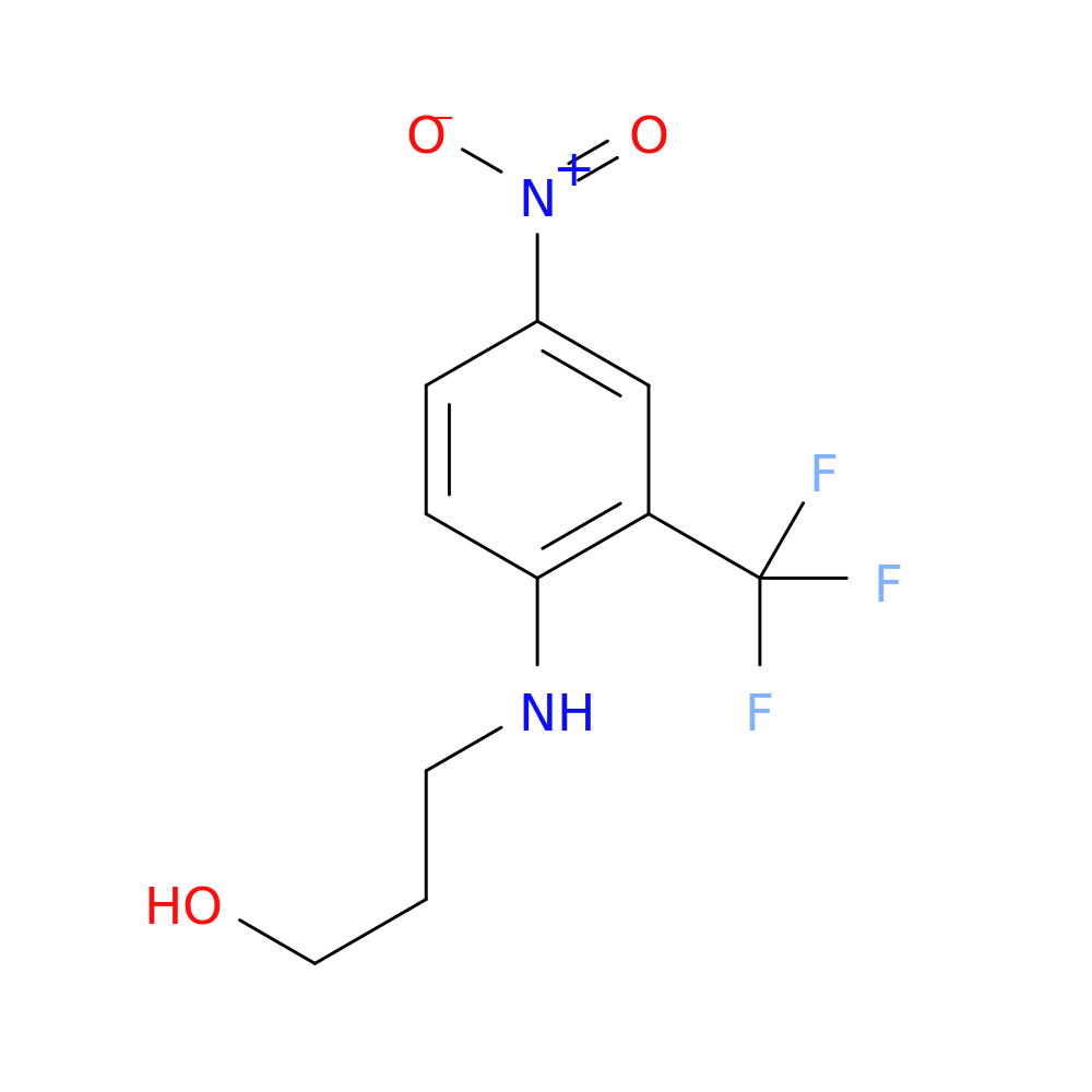 3-((4-Nitro-2-(trifluoromethyl)phenyl)amino)propan-1-ol