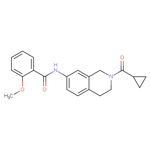 N-(2-cyclopropanecarbonyl-1,2,3,4-tetrahydroisoquinolin-7-yl)-2-methoxybenzamide