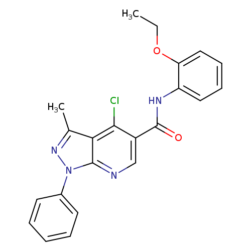 4-chloro-N-(2-ethoxyphenyl)-3-methyl-1-phenyl-1H-pyrazolo[3,4-b]pyridine-5-carboxamide