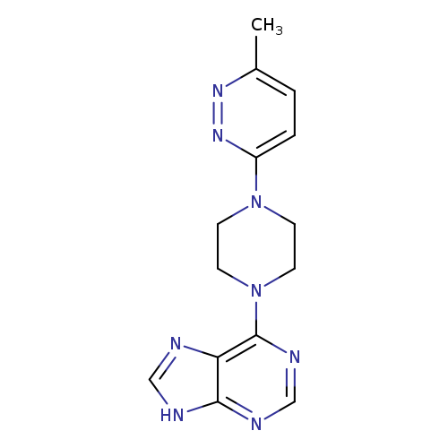 6-[4-(6-methylpyridazin-3-yl)piperazin-1-yl]-9H-purine