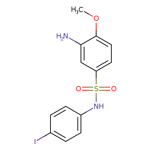 3-amino-N-(4-iodophenyl)-4-methoxybenzene-1-sulfonamide