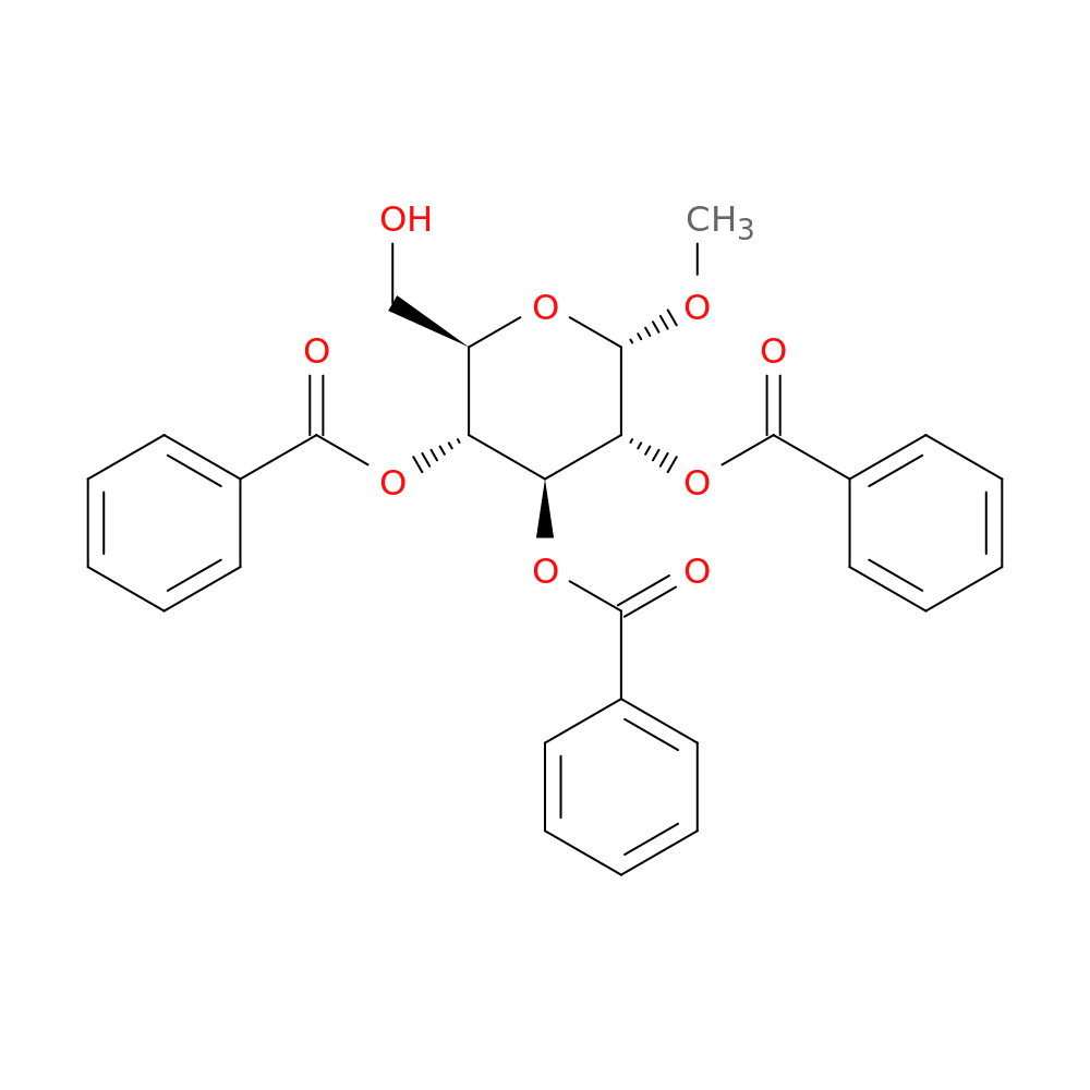 (2R,3R,4S,5R,6S)-2-(Hydroxymethyl)-6-methoxytetrahydro-2H-pyran-3,4,5-triyl tribenzoate