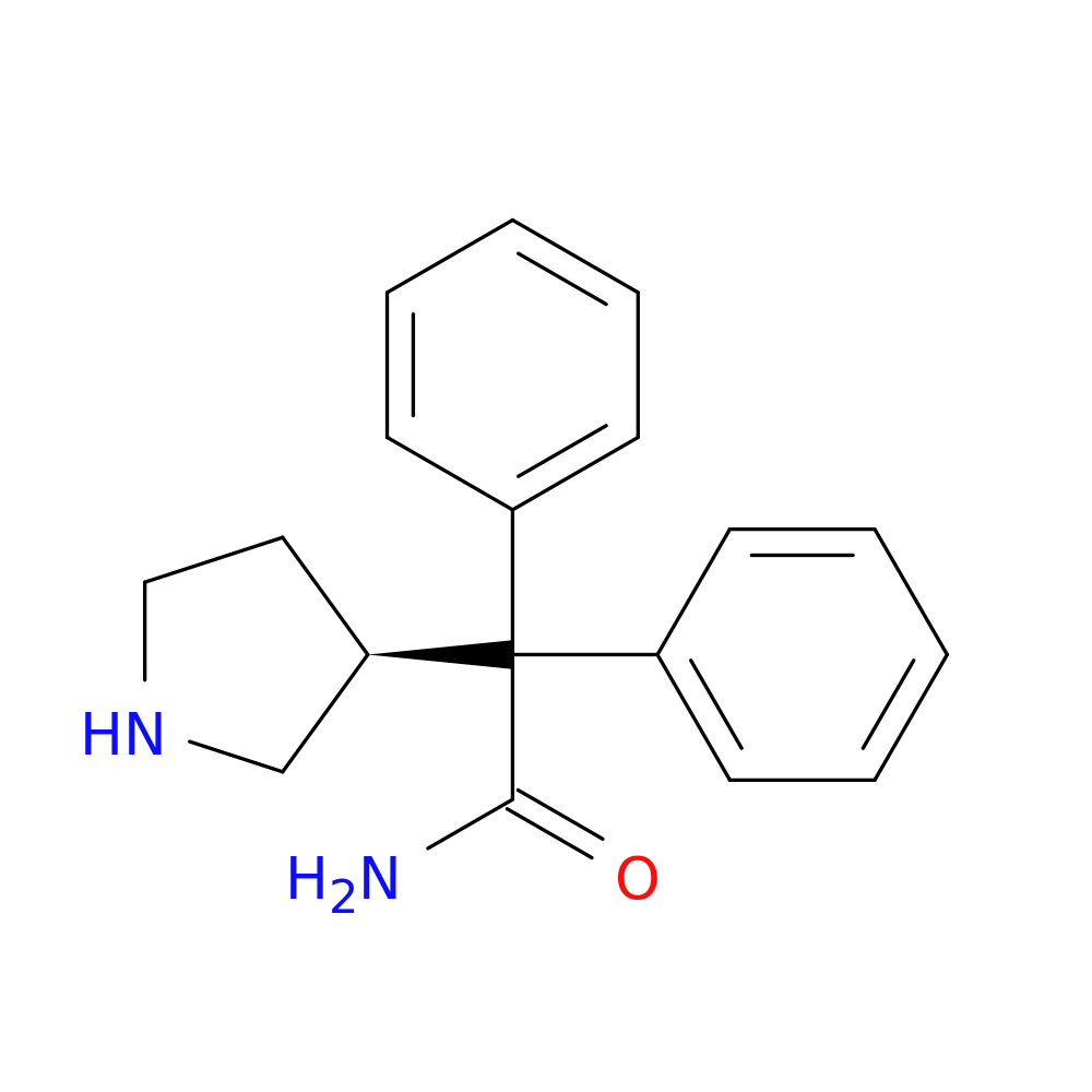 (S)-a,a-Diphenyl-3-pyrrolidineacetamide
