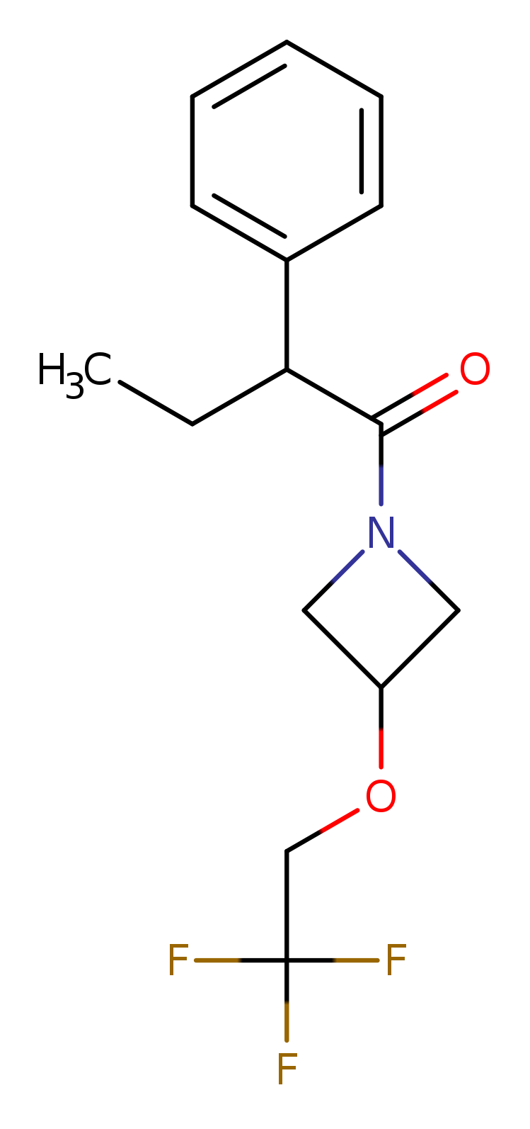 2-phenyl-1-[3-(2,2,2-trifluoroethoxy)azetidin-1-yl]butan-1-one