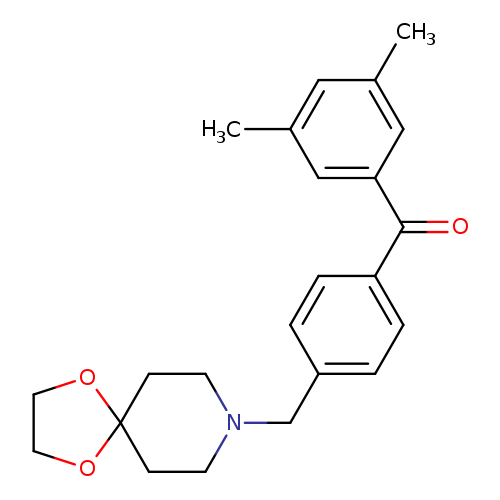 (4-(1,4-Dioxa-8-azaspiro[4.5]decan-8-ylmethyl)phenyl)(3,5-dimethylphenyl)methanone