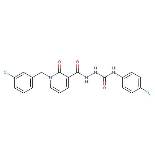 N-{[(4-chlorophenyl)carbamoyl]amino}-1-[(3-chlorophenyl)methyl]-2-oxo-1,2-dihydropyridine-3-carboxamide