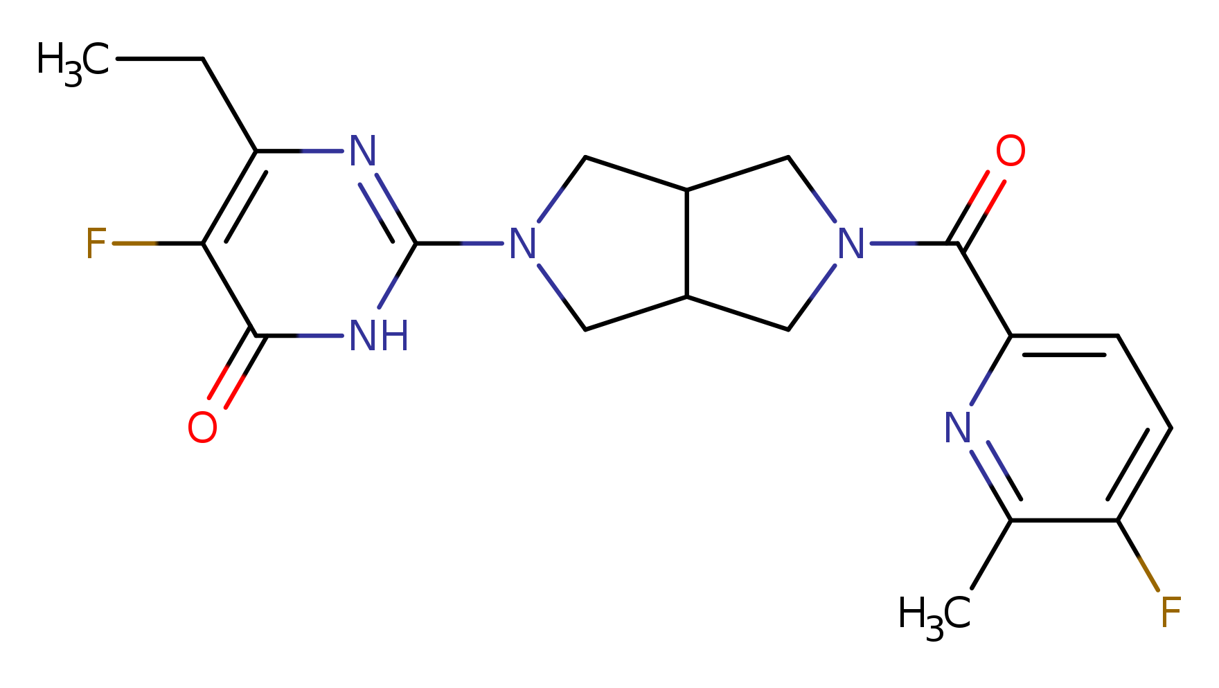 6-ethyl-5-fluoro-2-[5-(5-fluoro-6-methylpyridine-2-carbonyl)-octahydropyrrolo[3,4-c]pyrrol-2-yl]-3,4-dihydropyrimidin-4-one