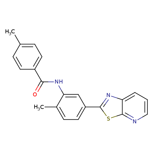 4-methyl-N-(2-methyl-5-{[1,3]thiazolo[5,4-b]pyridin-2-yl}phenyl)benzamide