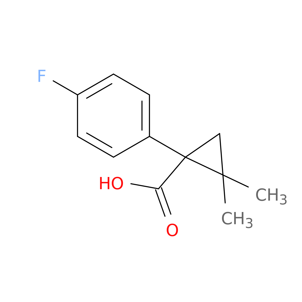 1-(4-Fluorophenyl)-2,2-dimethylcyclopropanecarboxylic acid