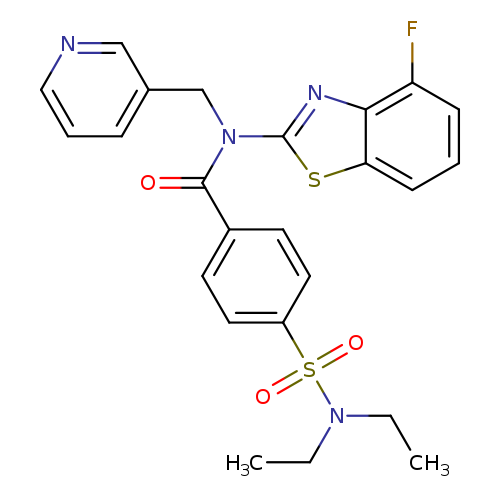 4-(diethylsulfamoyl)-N-(4-fluoro-1,3-benzothiazol-2-yl)-N-[(pyridin-3-yl)methyl]benzamide