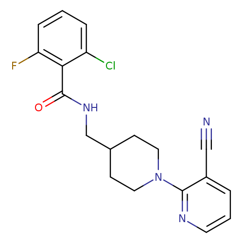 2-chloro-N-{[1-(3-cyanopyridin-2-yl)piperidin-4-yl]methyl}-6-fluorobenzamide