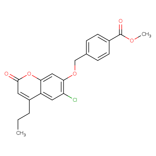 methyl 4-{[(6-chloro-2-oxo-4-propyl-2H-chromen-7-yl)oxy]methyl}benzoate