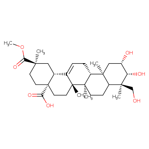 Olean-12-ene-28,29-dioic acid, 2,3,23-trihydroxy-, 29-methyl ester, (2β,3β,4α,20β)-