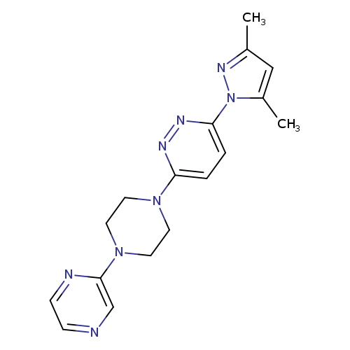 3-(3,5-dimethyl-1H-pyrazol-1-yl)-6-[4-(pyrazin-2-yl)piperazin-1-yl]pyridazine