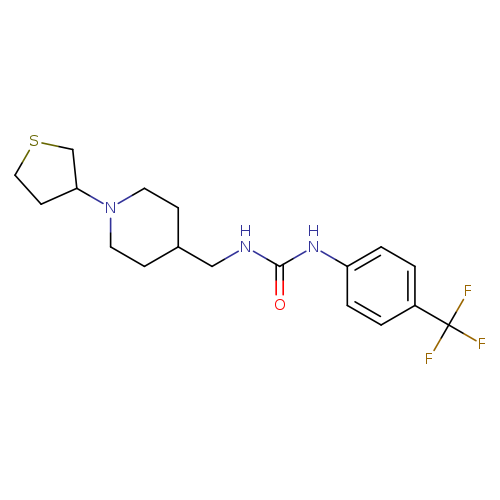 3-{[1-(thiolan-3-yl)piperidin-4-yl]methyl}-1-[4-(trifluoromethyl)phenyl]urea