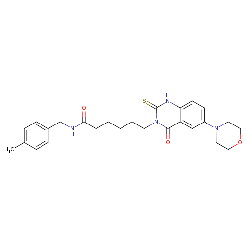 N-[(4-methylphenyl)methyl]-6-[6-(morpholin-4-yl)-4-oxo-2-sulfanylidene-1,2,3,4-tetrahydroquinazolin-3-yl]hexanamide