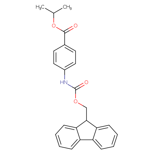 Benzoic acid, 4-[[(9H-fluoren-9-ylmethoxy)carbonyl]amino]-, 1-methylethyl ester (9CI)