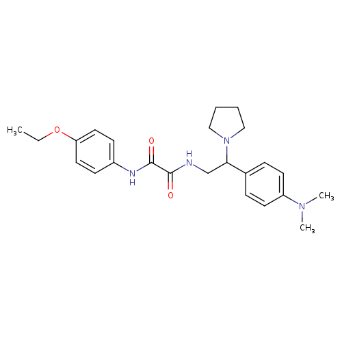 N-{2-[4-(dimethylamino)phenyl]-2-(pyrrolidin-1-yl)ethyl}-N'-(4-ethoxyphenyl)ethanediamide
