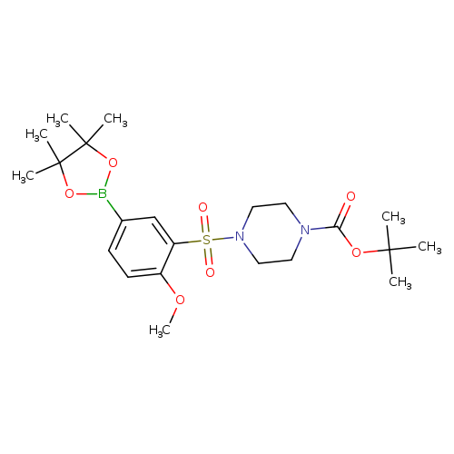 tert-Butyl 4-(2-methoxy-5-(4,4,5,5-tetramethyl-1,3,2-dioxaborolan-2-yl)phenylsulfonyl)piperazine-1-carboxylate