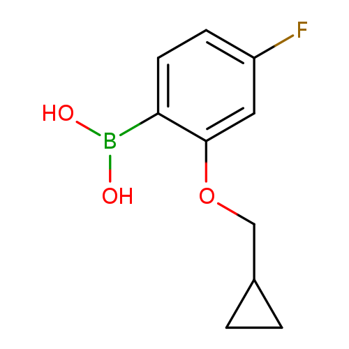 2-(Cyclopropylmethoxy)-4-fluorophenylboronic acid