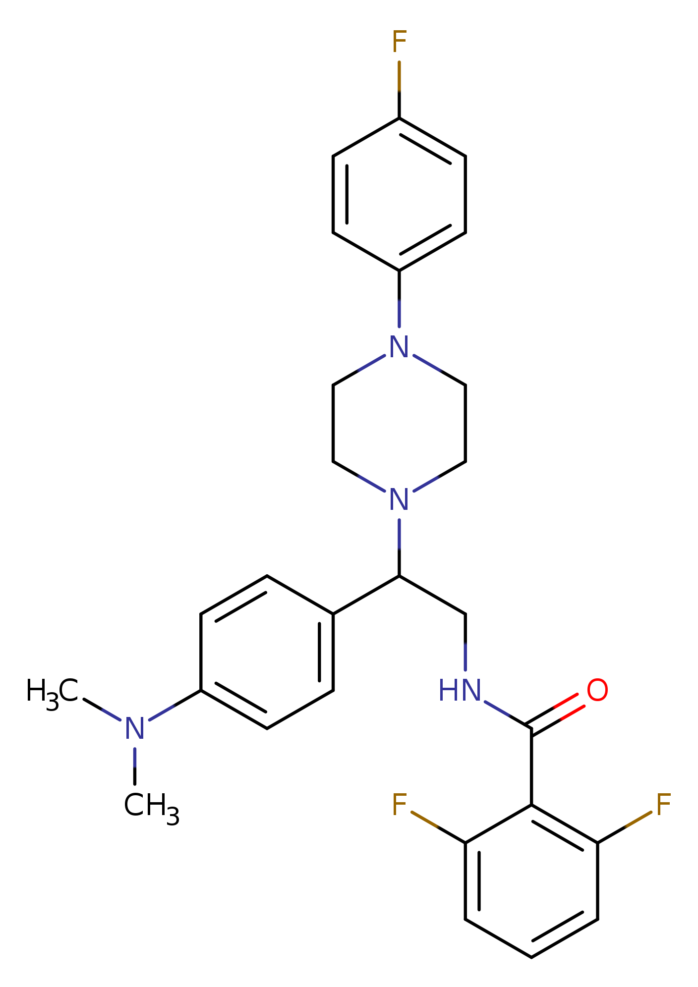 N-{2-[4-(dimethylamino)phenyl]-2-[4-(4-fluorophenyl)piperazin-1-yl]ethyl}-2,6-difluorobenzamide