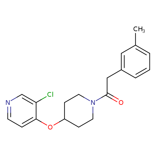 1-{4-[(3-chloropyridin-4-yl)oxy]piperidin-1-yl}-2-(3-methylphenyl)ethan-1-one