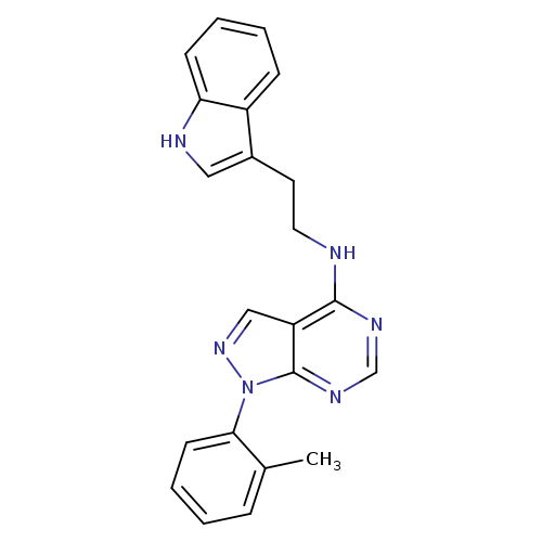 N-[2-(1H-indol-3-yl)ethyl]-1-(2-methylphenyl)-1H-pyrazolo[3,4-d]pyrimidin-4-amine
