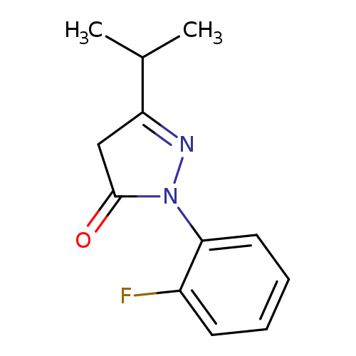 1-(2-fluorophenyl)-3-(propan-2-yl)-4,5-dihydro-1H-pyrazol-5-one