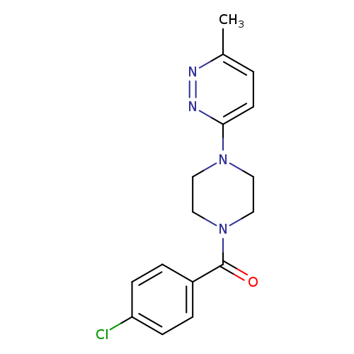 3-[4-(4-chlorobenzoyl)piperazin-1-yl]-6-methylpyridazine