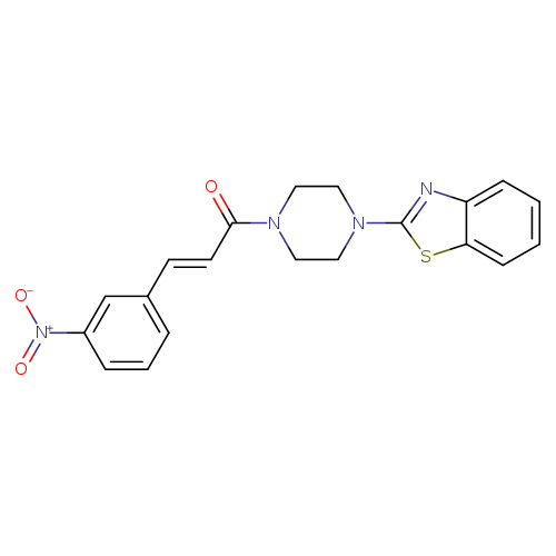 (2E)-1-[4-(1,3-benzothiazol-2-yl)piperazin-1-yl]-3-(3-nitrophenyl)prop-2-en-1-one