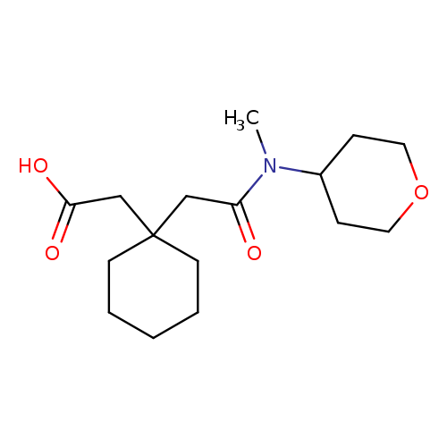 2-(1-{[methyl(oxan-4-yl)carbamoyl]methyl}cyclohexyl)acetic acid