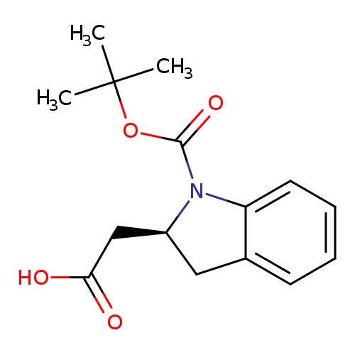 2-[(2S)-1-[(tert-butoxy)carbonyl]-2,3-dihydro-1H-indol-2-yl]aceticacid
