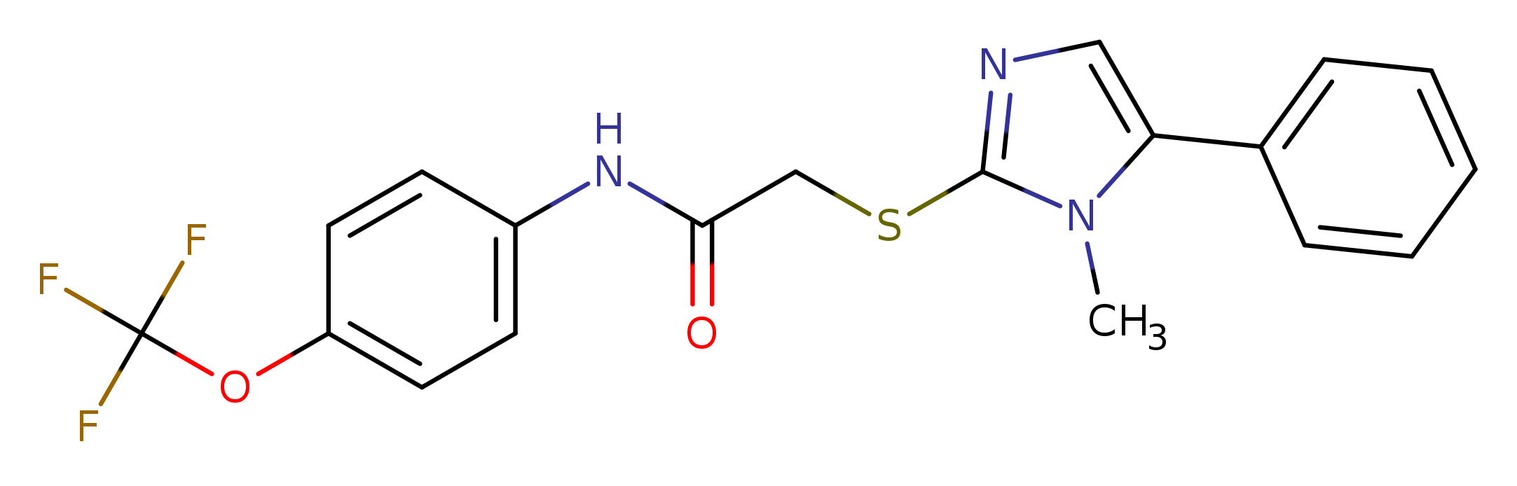 2-[(1-methyl-5-phenyl-1H-imidazol-2-yl)sulfanyl]-N-[4-(trifluoromethoxy)phenyl]acetamide