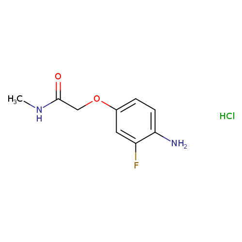 2-(4-amino-3-fluorophenoxy)-N-methylacetamide hydrochloride