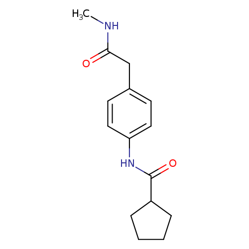 N-{4-[(methylcarbamoyl)methyl]phenyl}cyclopentanecarboxamide