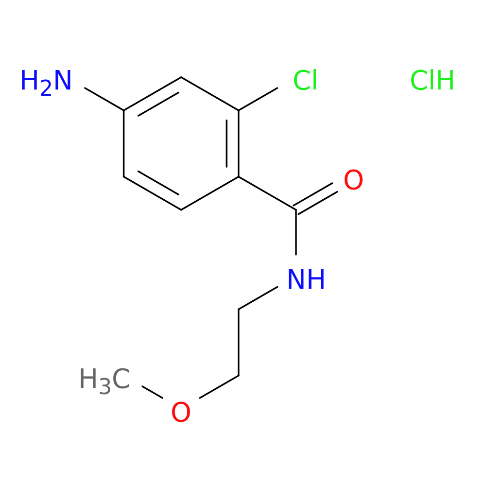 4-amino-2-chloro-N-(2-methoxyethyl)benzamide hydrochloride