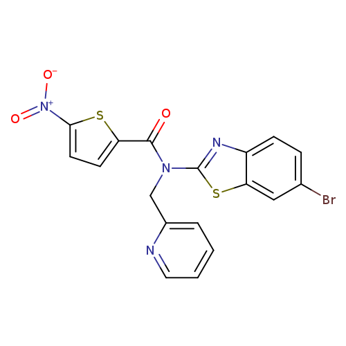 N-(6-bromo-1,3-benzothiazol-2-yl)-5-nitro-N-[(pyridin-2-yl)methyl]thiophene-2-carboxamide