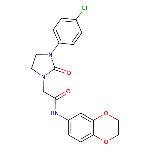 2-[3-(4-chlorophenyl)-2-oxoimidazolidin-1-yl]-N-(2,3-dihydro-1,4-benzodioxin-6-yl)acetamide