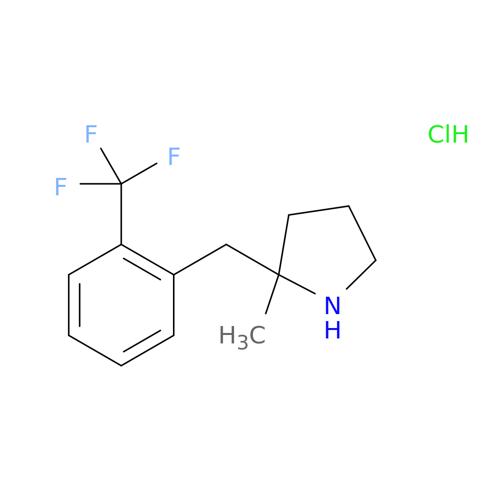 2-Methyl-2-{[2-(trifluoromethyl)phenyl]methyl}pyrrolidine hydrochloride