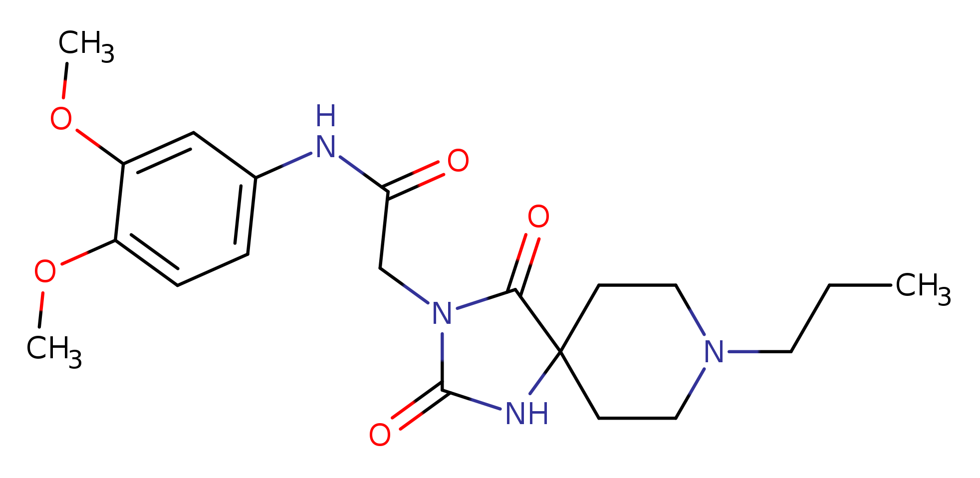 N-(3,4-dimethoxyphenyl)-2-{2,4-dioxo-8-propyl-1,3,8-triazaspiro[4.5]decan-3-yl}acetamide