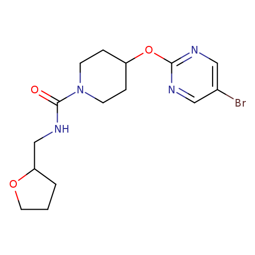 4-[(5-bromopyrimidin-2-yl)oxy]-N-[(oxolan-2-yl)methyl]piperidine-1-carboxamide